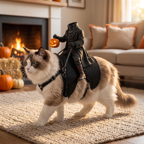 Disfraz de Jinete sin Cabeza para Gato y Perro Pequeño | Halloween (1 pieza)
